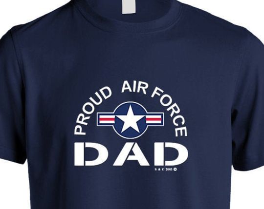Proud Air Force Dad Mens T- Shirt