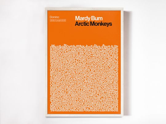 Arctic Monkeys Poster, Mardy Bum, Song Lyrics print, Alex Turner Poster