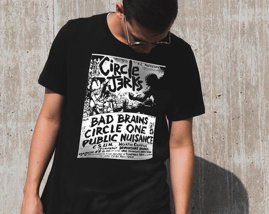 Circle Jerks Old Punk Flyer Shirt