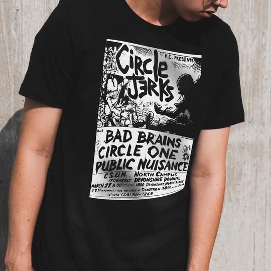 Circle Jerks Old Punk Flyer Shirt