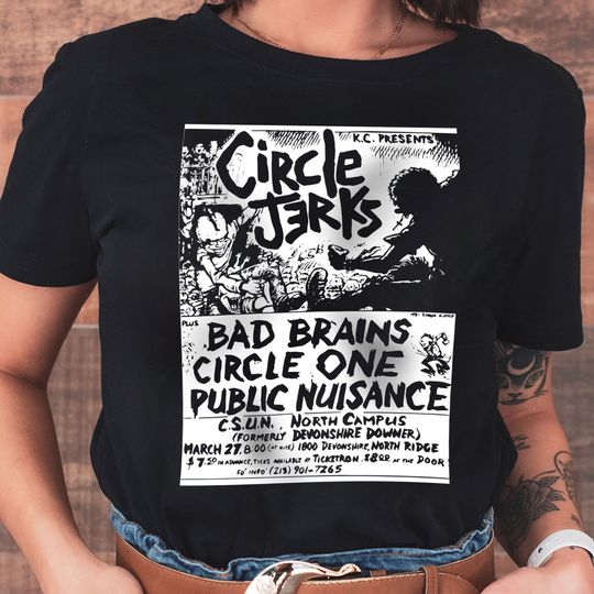 Circle Jerks Old Punk Flyer Shirt