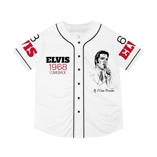The King Rock And Roll Elvis Presley Baseball Jersey
