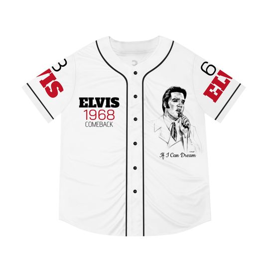 The King Rock And Roll Elvis Presley Baseball Jersey
