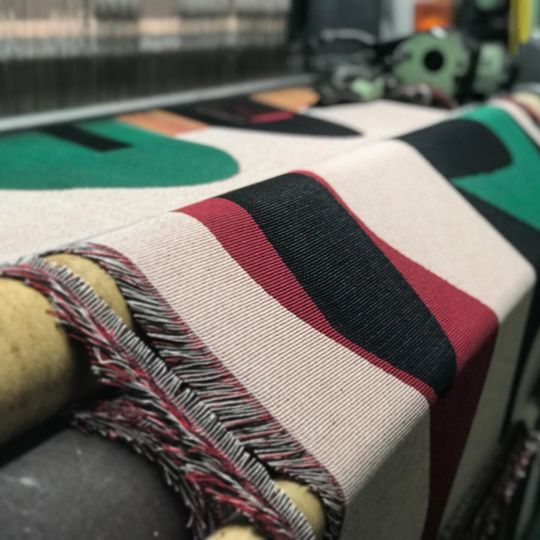 Adolphe Millot Woven - Fleurs Floral Tapestry,  Woven Flower Throw - Vintage Flower Bohemian Blanket  - in Cotton for Meditation or Yoga