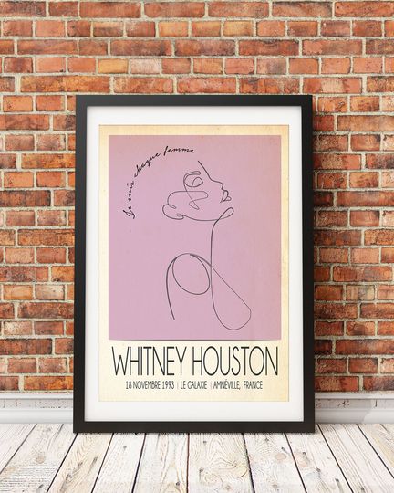 Whitney Houston, Live In France Poster