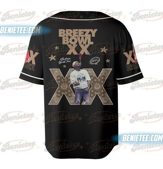 Tour Chris Brown Concert Baseball Jersey