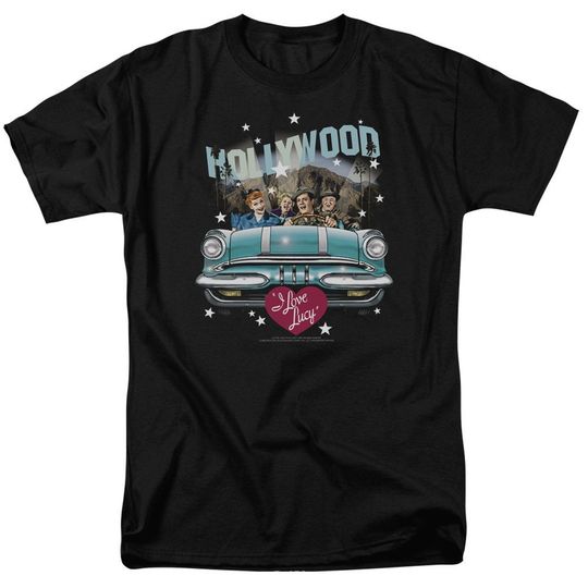 I Love Lucy Hollywood Road Trip Black Shirts