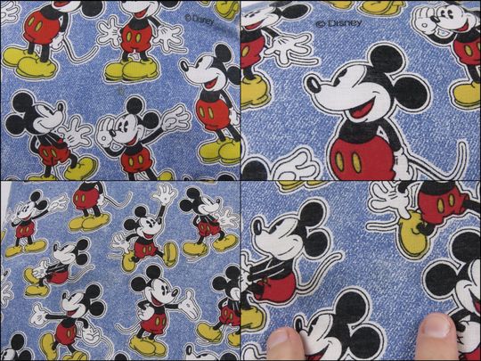 Vintage Mickey Mouse square pillow