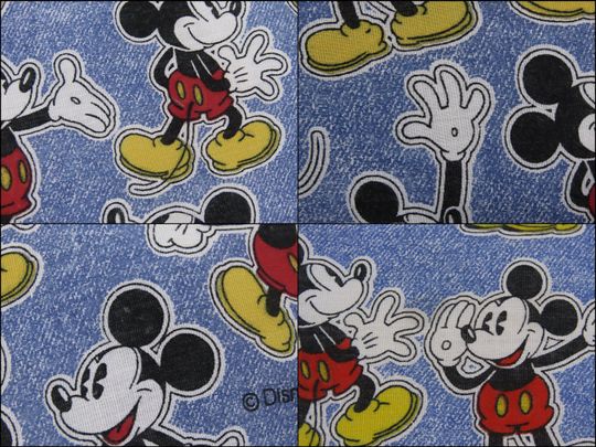 Vintage Mickey Mouse square pillow