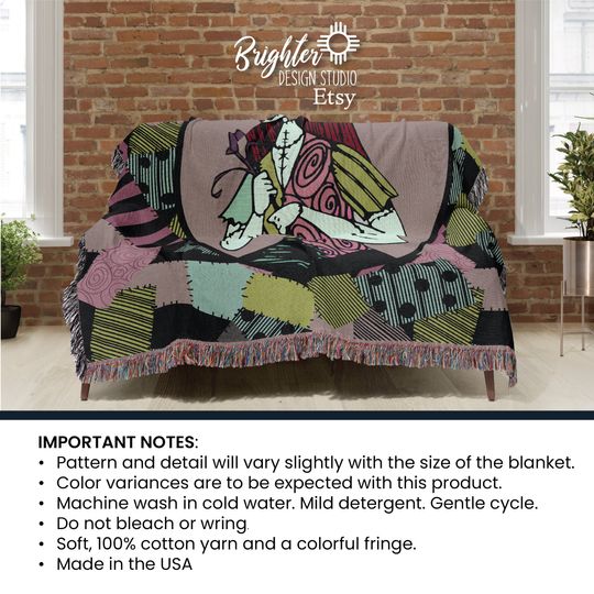 Sally Nightmare Before Christmas Woven Blanket