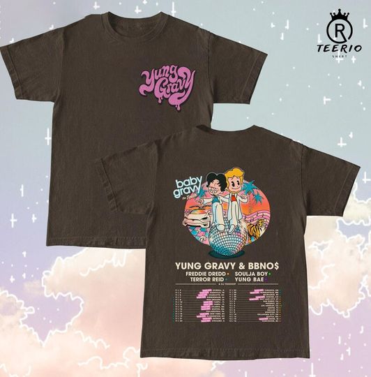 Yung Gravy Shirt, Baby Gravy The Tour Double Sided Shirt