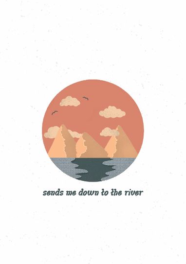 Bruce Springsteen The River Illustration Art Music Poster