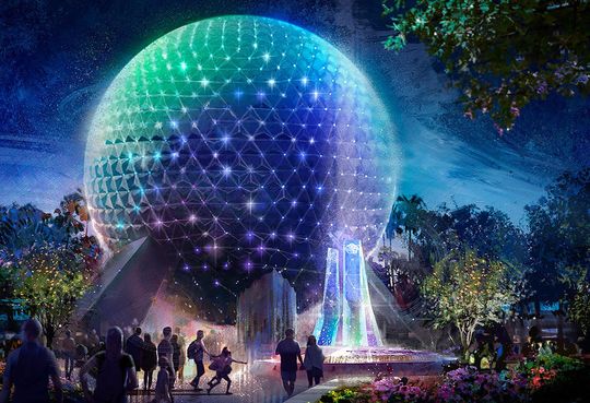 Disney World 50th Anniversary Epcot Center Poster