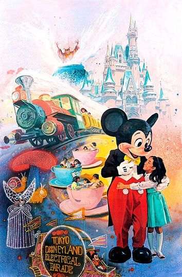 Tokyo Disneyland Electrical Parade Premium Matte Vertical Poster
