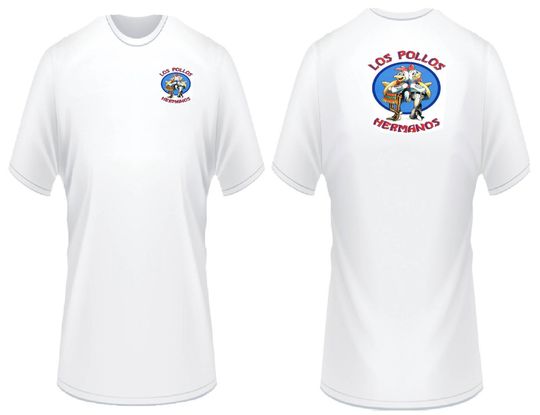 Los Pollos Hermanos Breaking Bad Print T-Shirt
