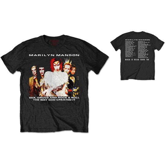 Marilyn Manson Rock Is Dead Tour 1999 Rock Tee T-Shirt