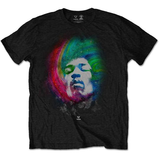 Jimi Hendrix Galaxy Face Rock Experience Tee T-Shirt