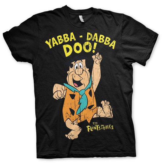 Fred Flintstone Yabba Dabba Doo The Flintstones Official Tee T-Shirt Mens Unisex