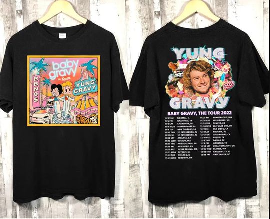 Yung Gravy Tour 2023 Shirt, Baby Gravy Tour 2023 Shirt, Yung Gravy And BBNO Tour 2023 shirt