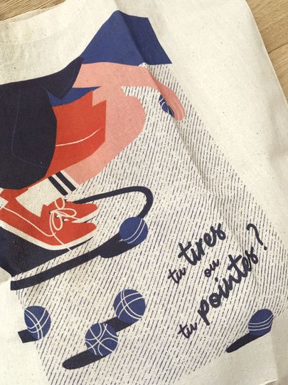 TOTE BAG "Do you shoot or do you point?" (petanque)