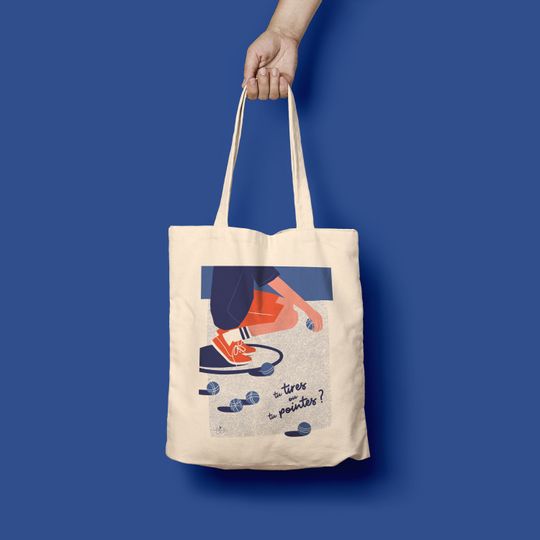 TOTE BAG "Do you shoot or do you point?" (petanque)