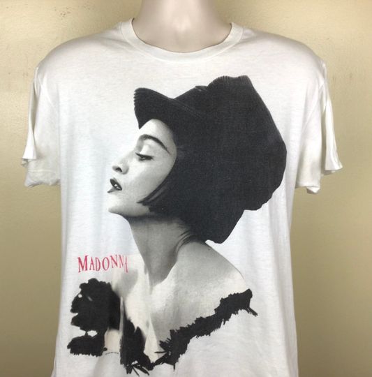 Vtg 1990 Madonna Blond Ambition Tour Concert T-Shirt