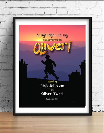 Custom 'Oliver!' Playbill Poster: Musical Theater Gift