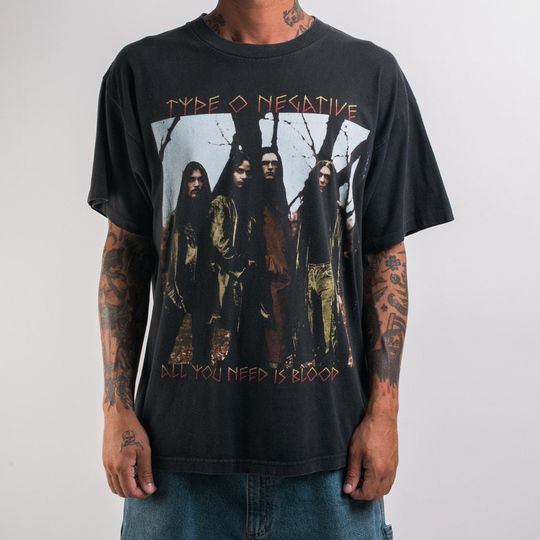 Vintage 90s Type O Negative All You Need Is Blood T-Shirt