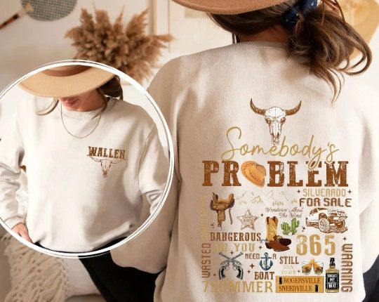 Retro Wallen Western 2 Sides Sweatshirt