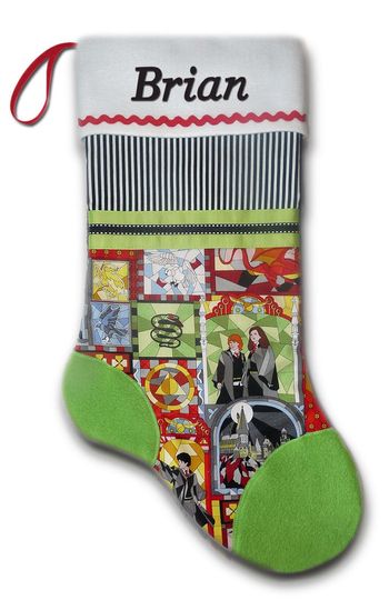 Personalized Harry Potter J. K. Rowling Christmas Stocking Embroidered