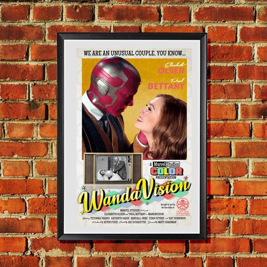 WandaVision Retro Advertising Artwork Marvel Poster