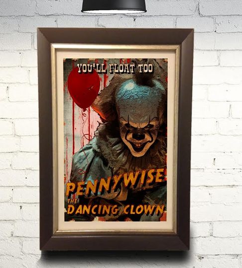 IT Poster, Pennywise Poster, Wall Decor