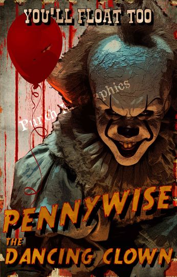 IT Poster, Pennywise Poster, Wall Decor