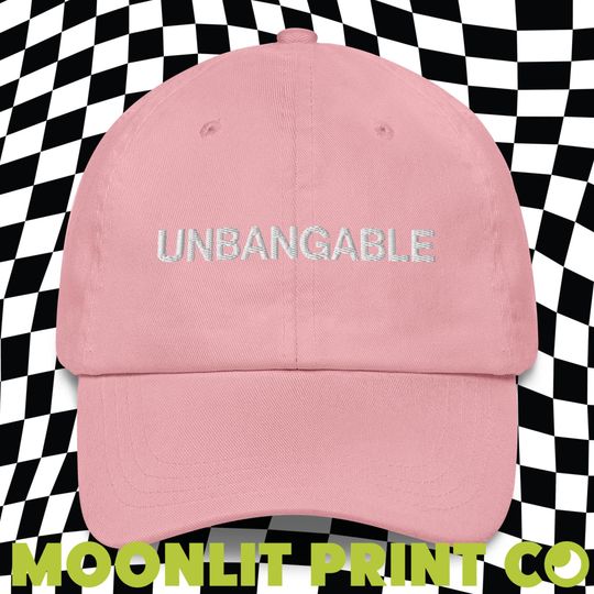 Unbangable Solid Color Dad Hat, Embroidered Dad Hat, Kamala 2024, Kamalanomenon