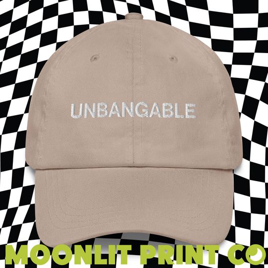 Unbangable Solid Color Dad Hat, Embroidered Dad Hat, Kamala 2024, Kamalanomenon