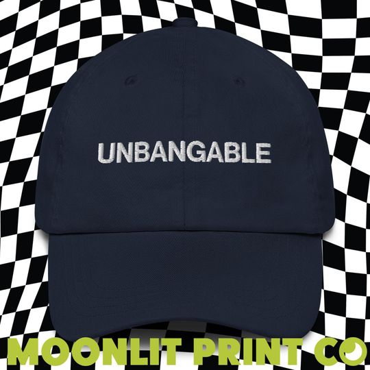 Unbangable Solid Color Dad Hat, Embroidered Dad Hat, Kamala 2024, Kamalanomenon