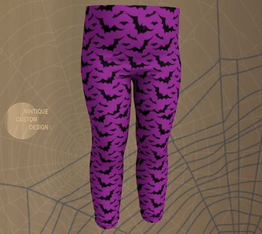 FALL LEGGINGS for Kids HALLOWEEN Leggings Witch Leggings