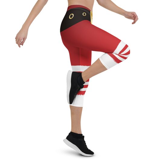 Surfing Santa Capri Leggings