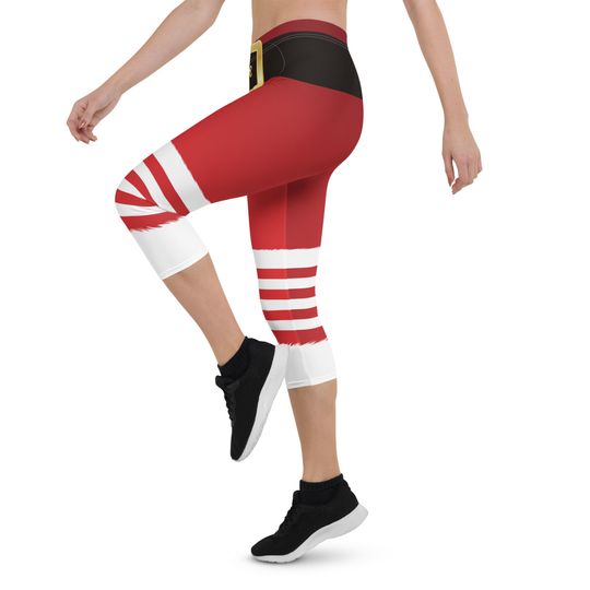 Surfing Santa Capri Leggings