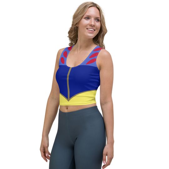 Snow White Inspired Princess Running Costume Crop Top