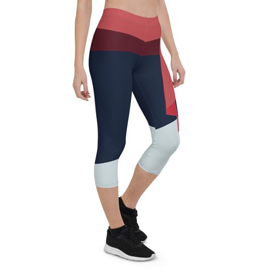 The Fighting Warrior Princess Running Costume Capri Leggings