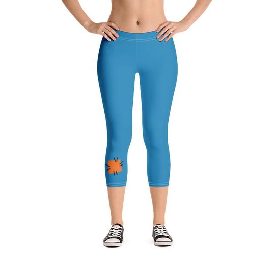 Silly Dog Running Costume Capri Leggings