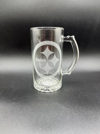 Pittsburgh Steeler Engraved Beer Mug