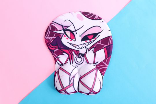 Hazbin Hotel Mature Angel Dust 3D Mousepad | 10 Inch 3D Mousepad with Wrist Support
