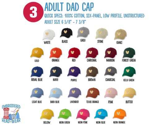 Disney Small World Clock Ears Embroidered Cap | It's a Small World Clock Embroidered Cap