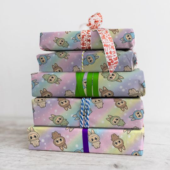 Labubu Custom Gift Wrap - Birthday Wrapping Paper