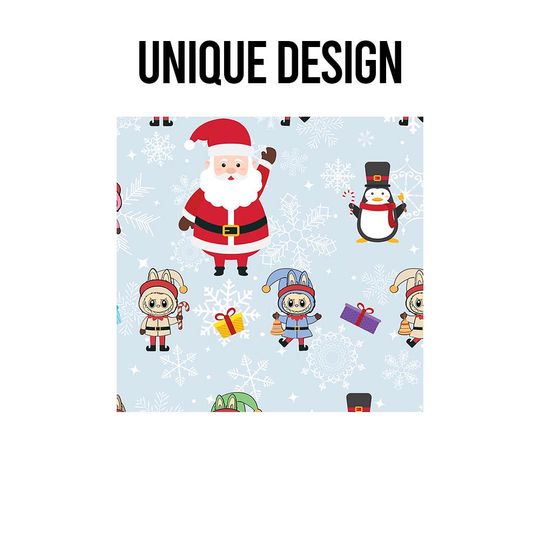 Labubu Xmas Santa Elves Wrapping Paper Custom Gift Wrap Merry Christmas paper