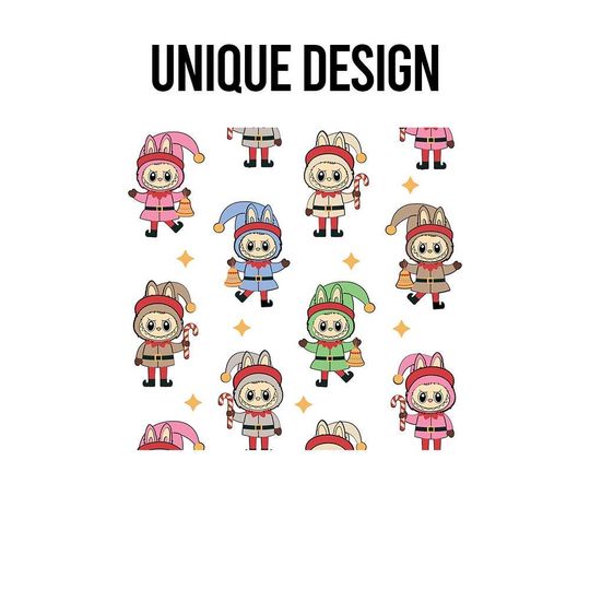 Labubu Xmas Elves Wrapping Paper Gift Wrap Christmas paper