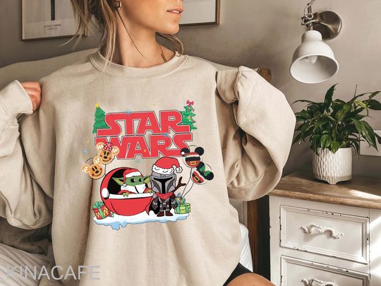 Star Wars Christmas Sweatshirt, Disney Star Wars Matching Sweatshirt
