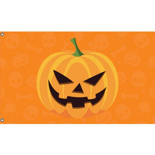 Crazy Pumpkin Orange Flag